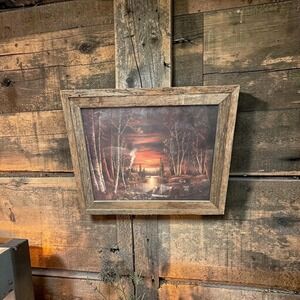 Ron Huff Dollywood Art Print Sevierville TN Dave's Hot Rods Rustic Wood Frame